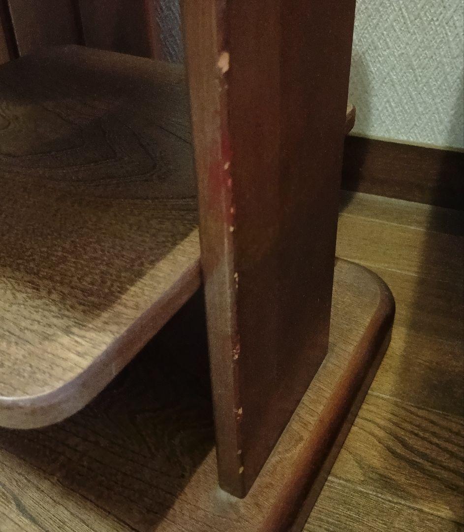 木製 全身鏡 スタンドミラー 収納ラック付き