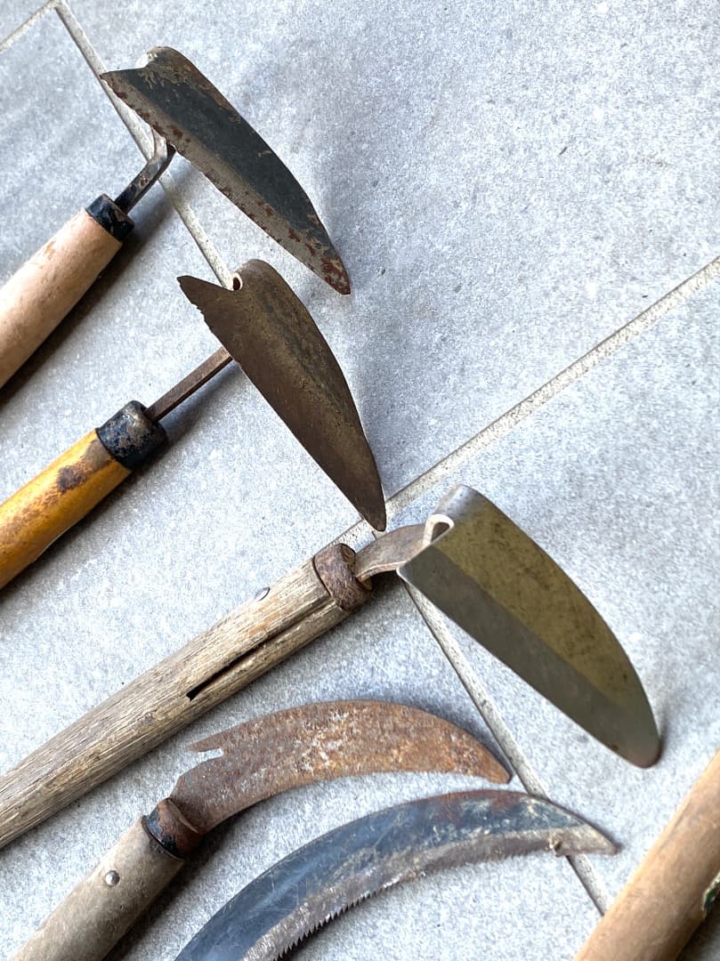 大量！【19点セット】ガーデニング 園芸刃物 鎌 桑 農機具 雑草駆除 古道具