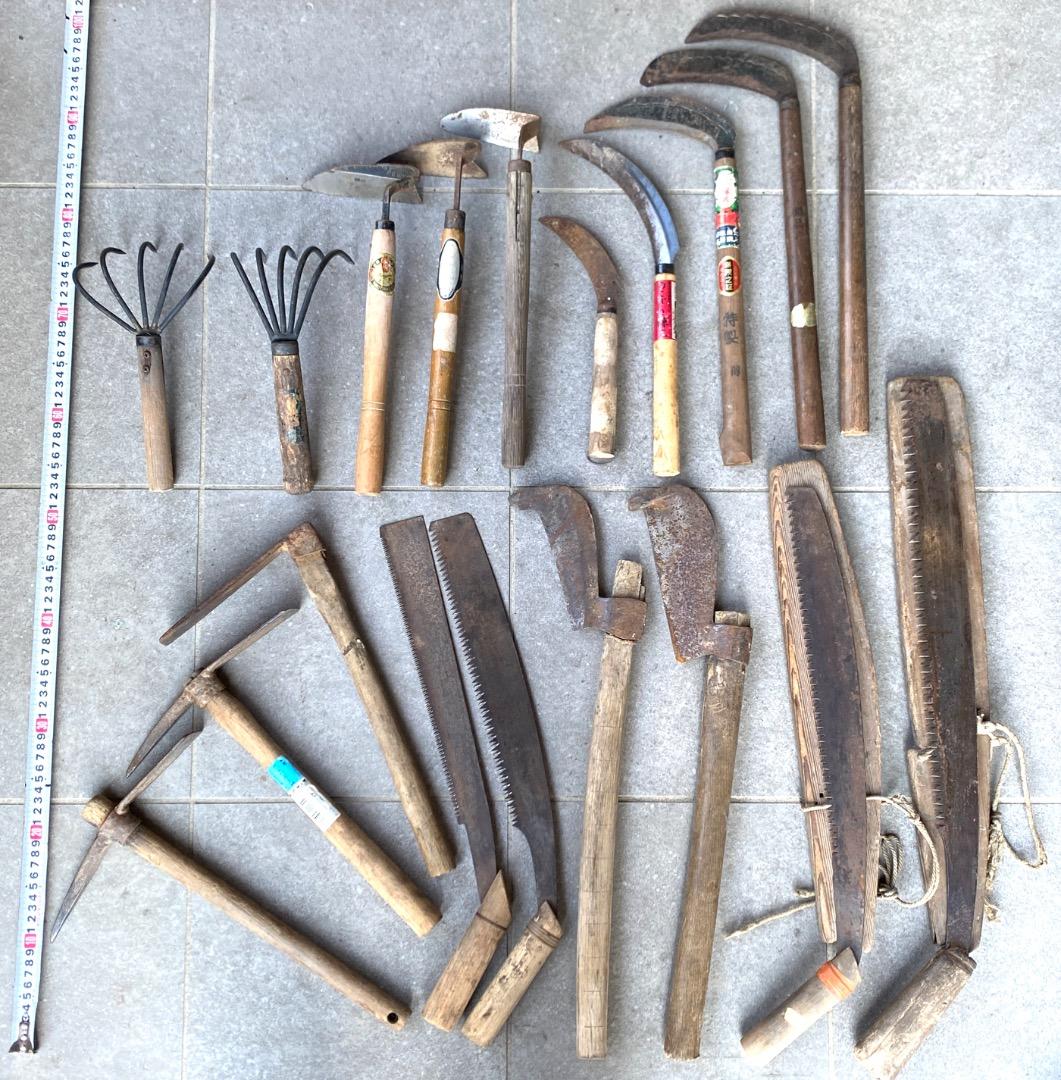 大量！【19点セット】ガーデニング 園芸刃物 鎌 桑 農機具 雑草駆除 古道具