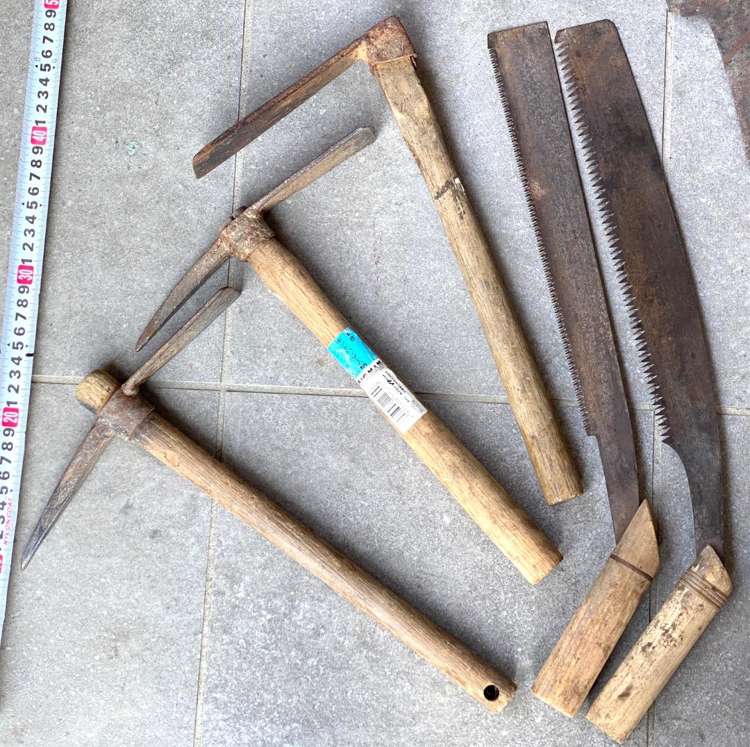 大量！【19点セット】ガーデニング 園芸刃物 鎌 桑 農機具 雑草駆除 古道具