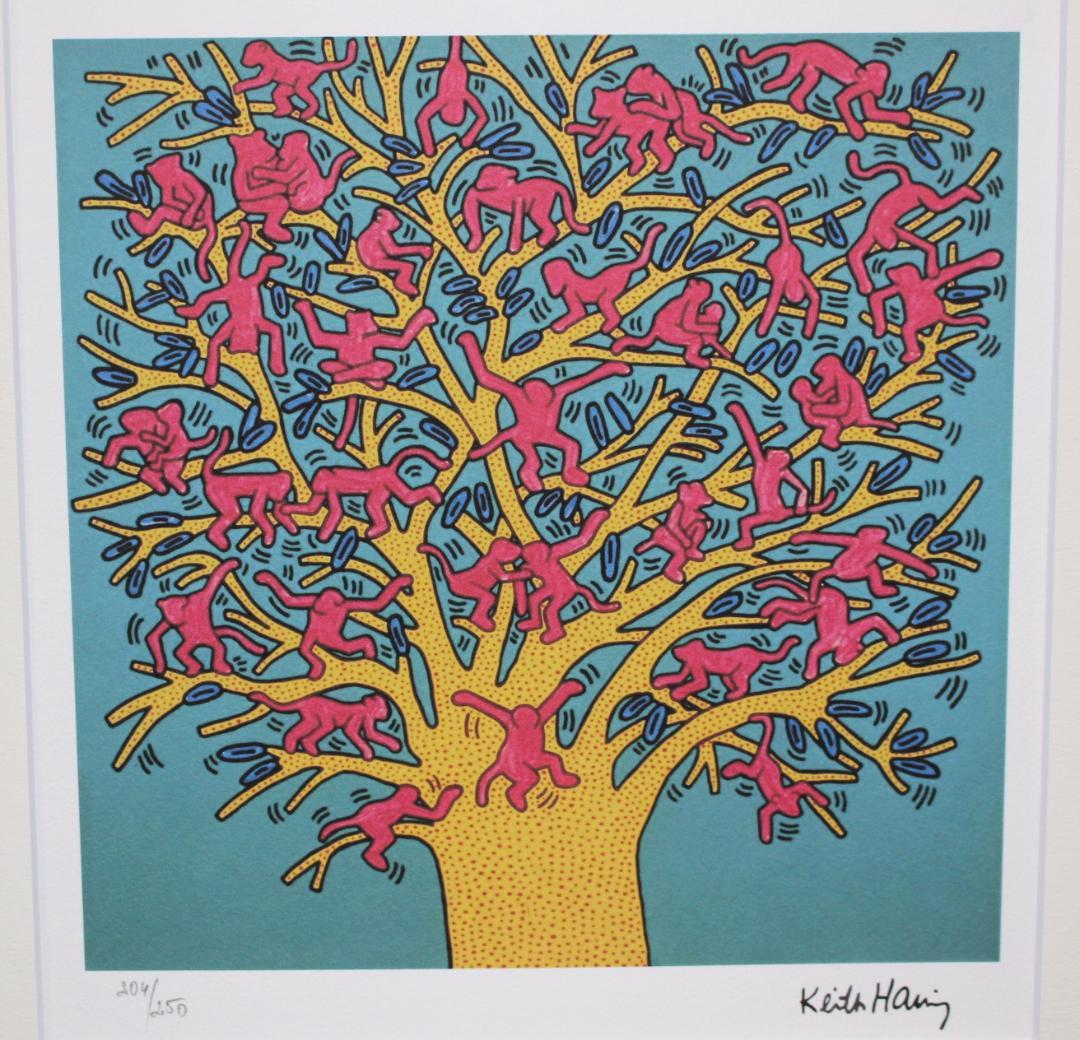 キース・ヘリング【The Tree of Monkeys】エスタンプリトグラフ