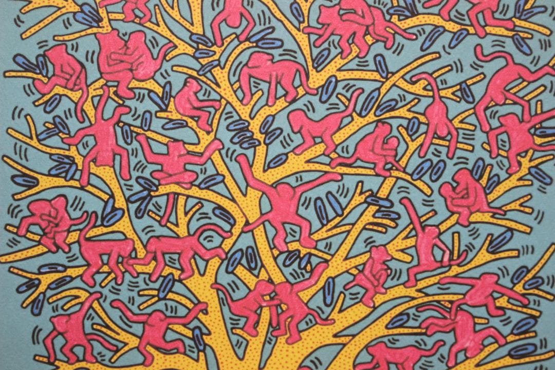 キース・ヘリング【The Tree of Monkeys】エスタンプリトグラフ