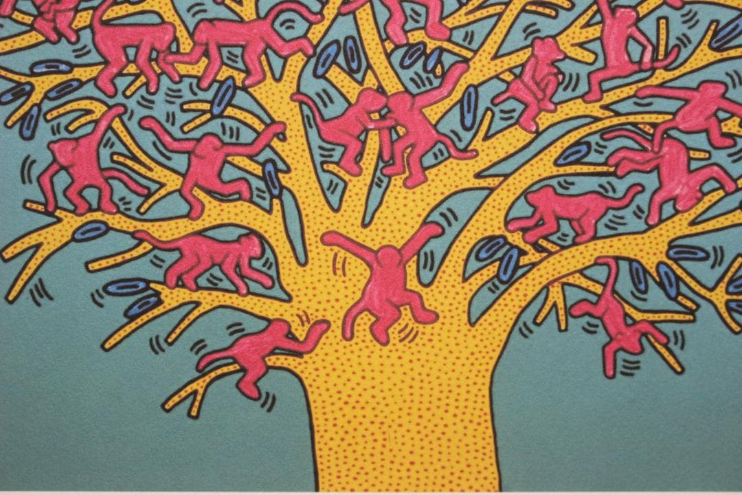 キース・ヘリング【The Tree of Monkeys】エスタンプリトグラフ