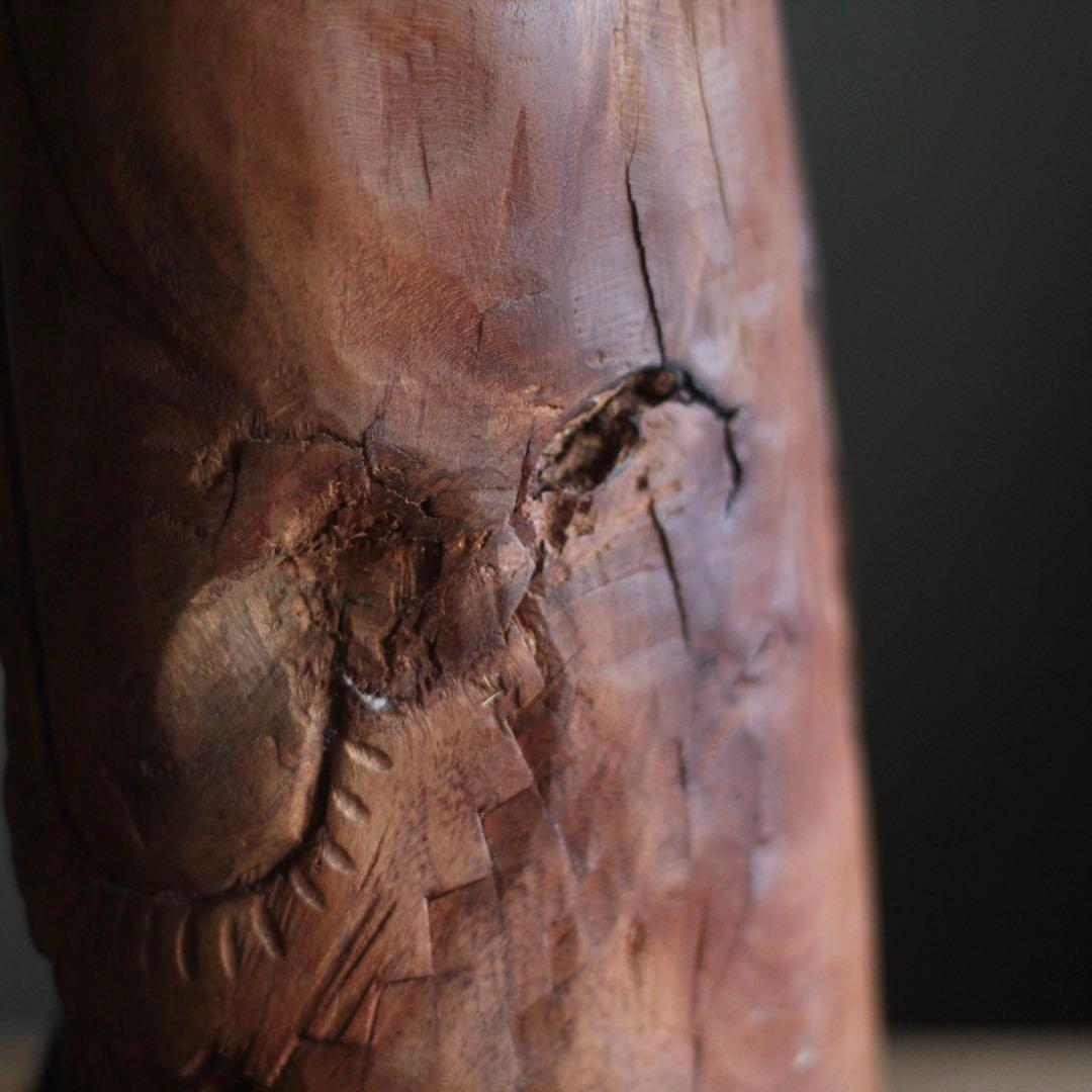 木彫 祈りの像 古道具 民衆仏 アンティーク オブジェ