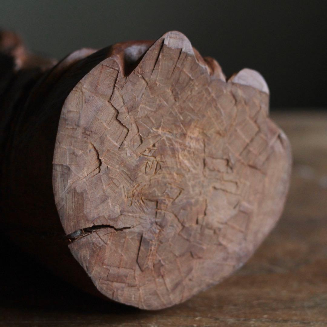 木彫 祈りの像 古道具 民衆仏 アンティーク オブジェ