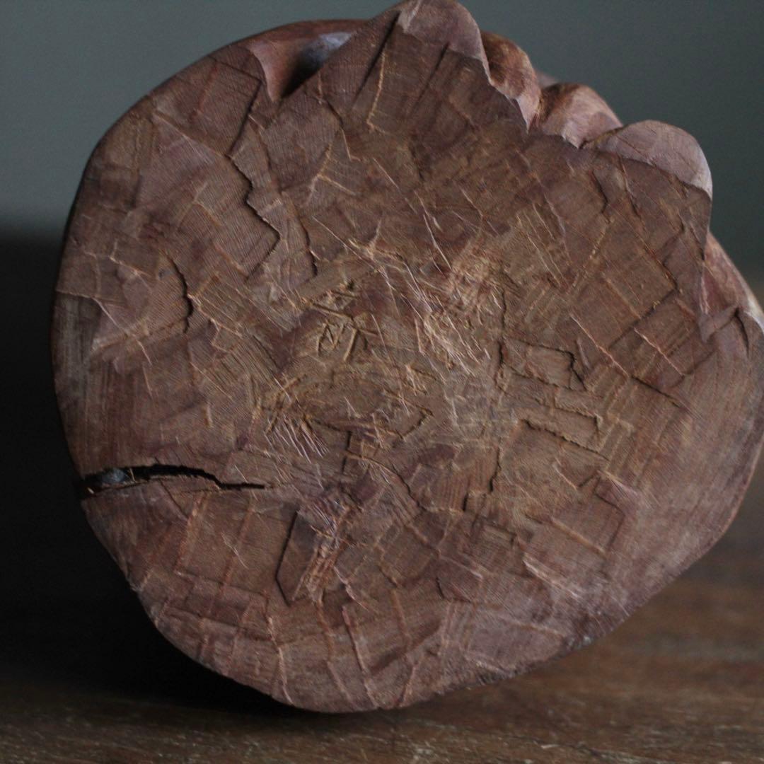 木彫 祈りの像 古道具 民衆仏 アンティーク オブジェ