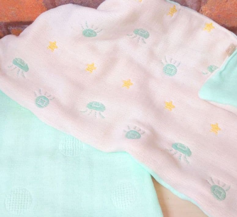 専用❤みかん♥超もちふわトロっ❤雲の１２重ガーゼ＊フェイスタオル⭐くらげ②