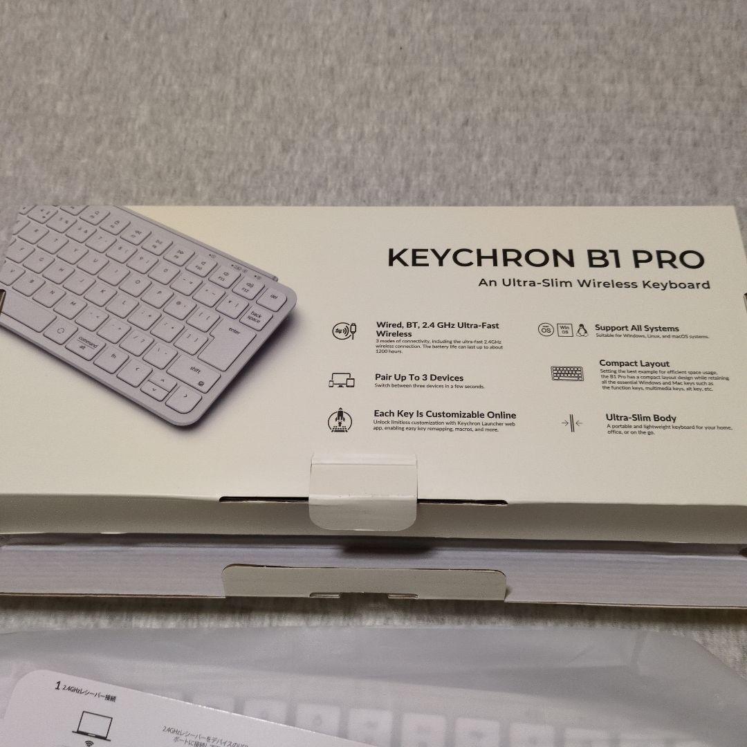 【ほぼ未使用】Keychron B1 Pro JIS配列キーボード かな印字なし