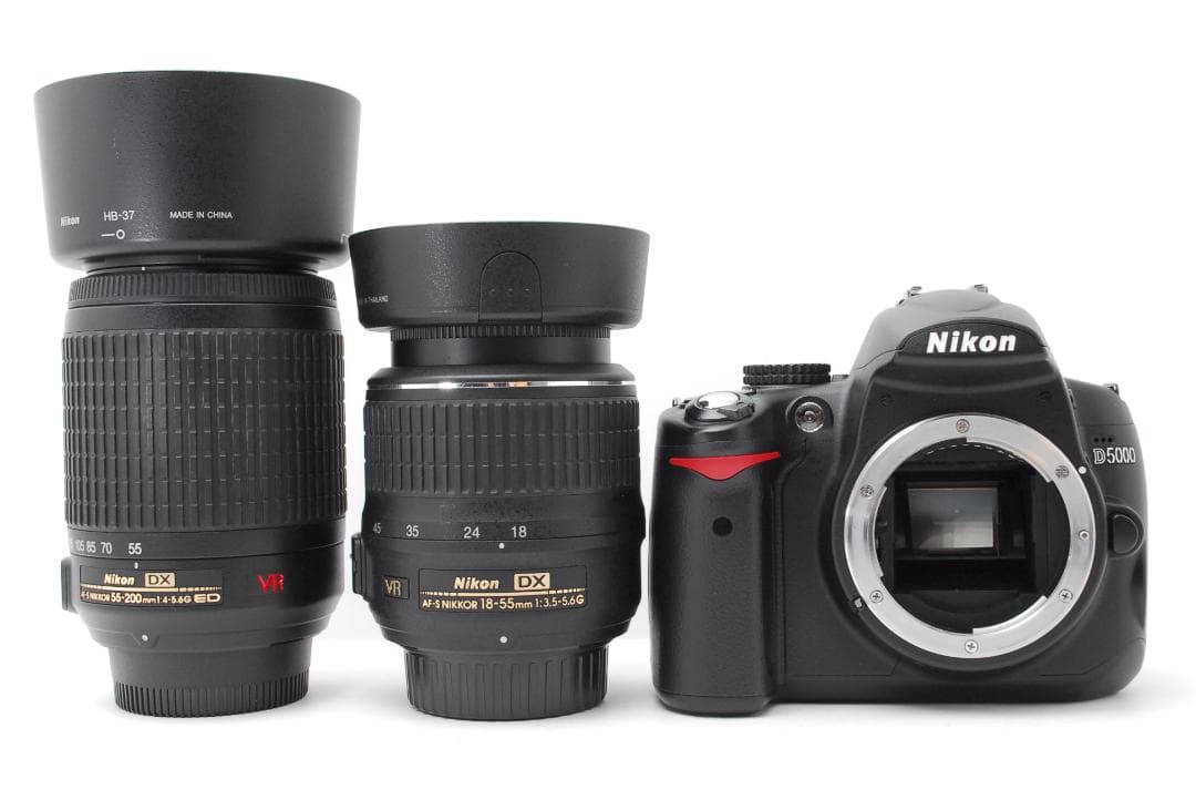 【極上品】安心のダブルレンズ　Nikon D5000　スマホ転送　自撮り　動画