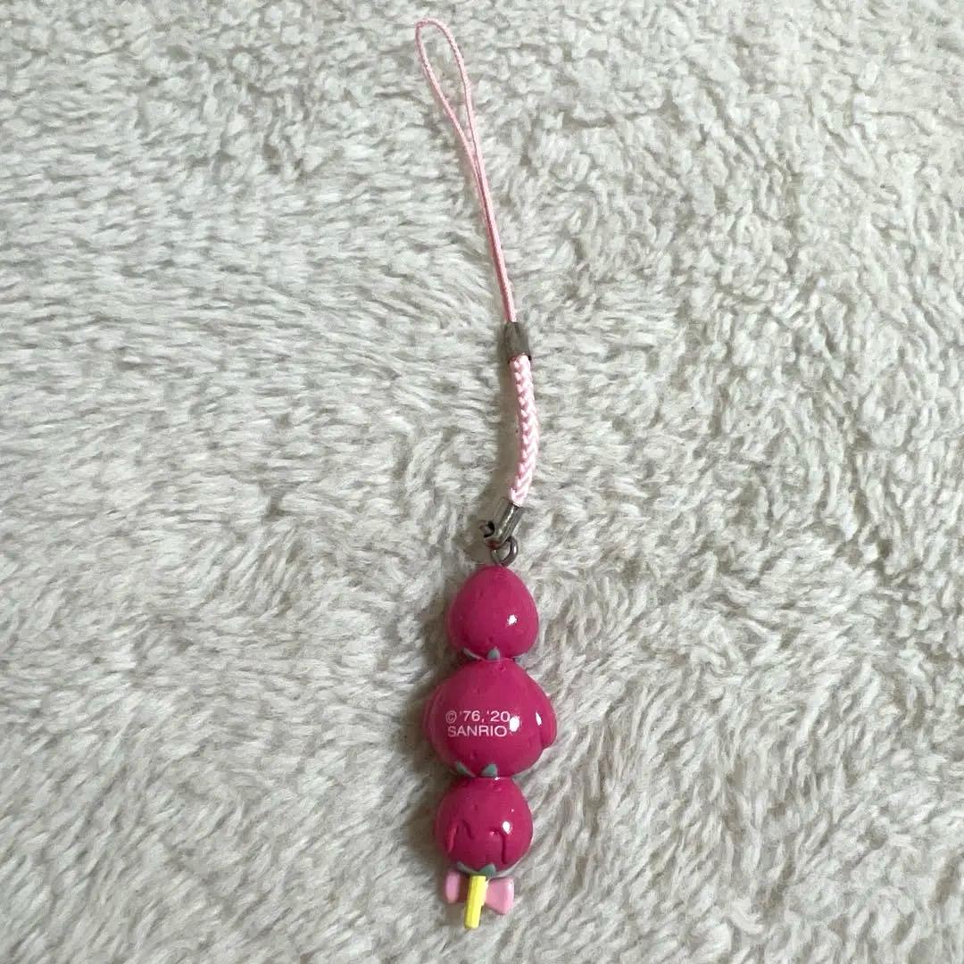 サンリオ マイメロディ いちご飴 フード 根付け ストラップ