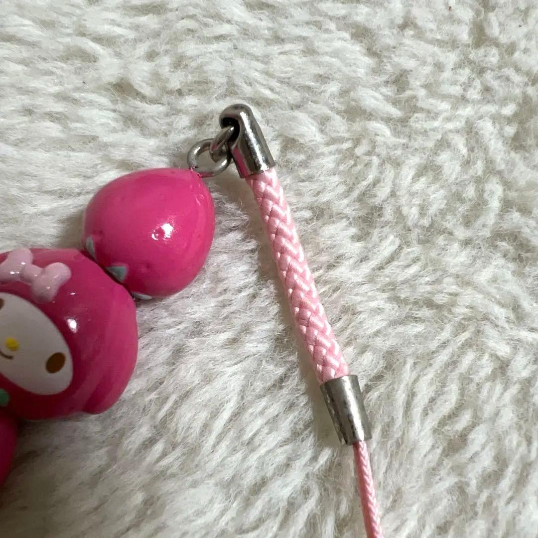 サンリオ マイメロディ いちご飴 フード 根付け ストラップ