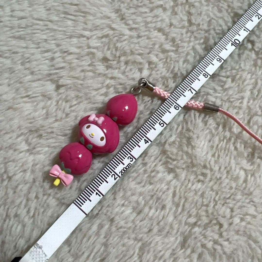 サンリオ マイメロディ いちご飴 フード 根付け ストラップ