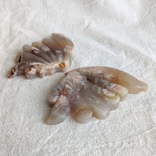 ✧ドゥルージー ピンク 桜瑪瑙 バタフライ スタンド付✧