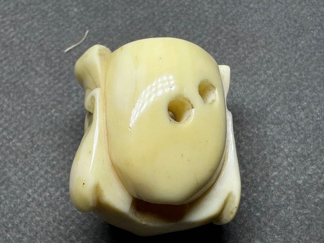 根付　鯨歯　古美術品　 置物　細密細工　骨董　アンティーク　彫刻 工芸品