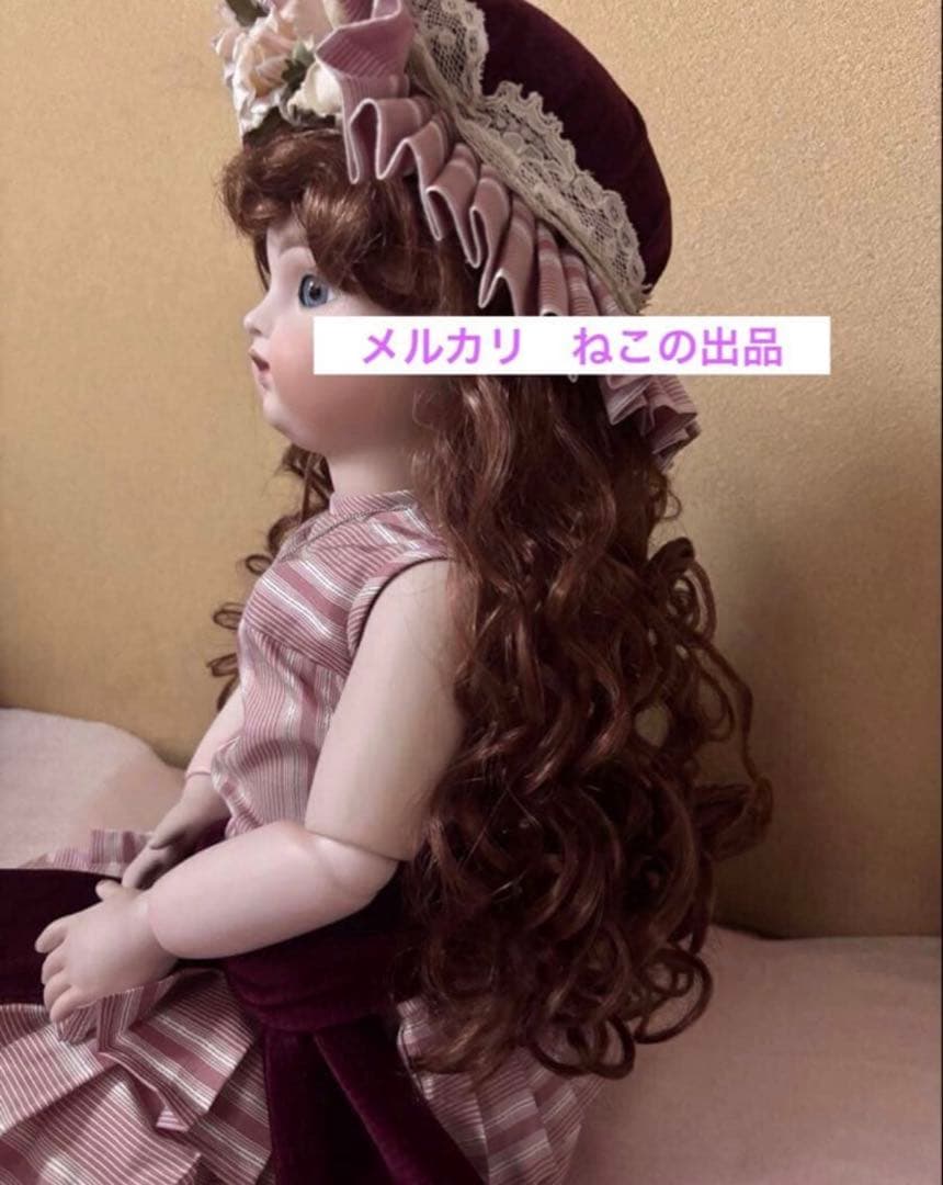 作家様　手縫いドレス　ビスクドール 50cm ドール　アンティーク　ビンテージ