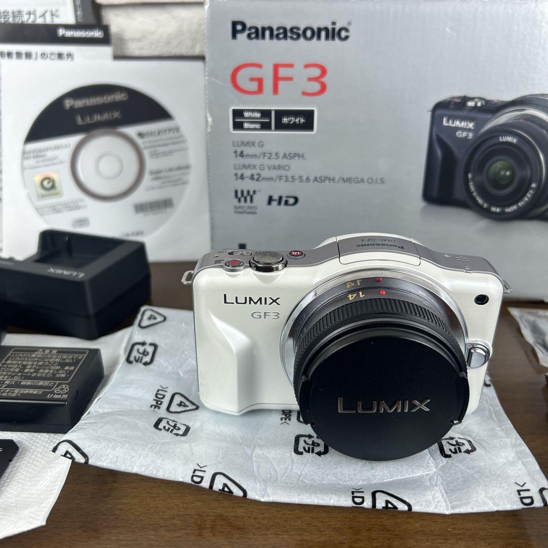 LUMIX DMC-GF3W DOUBLELENS KIT 【極美品】SDカード