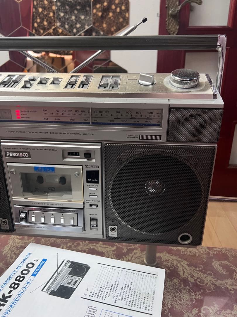 希少日立 TRK-8800RM パディスコラジカセ中古動作品メンテナンス済み美品