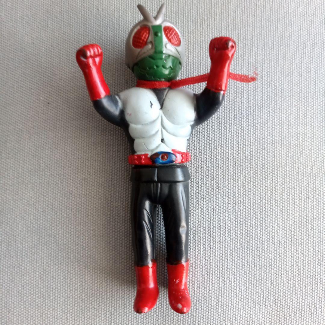 く*ん様 ★仮面ライダー 2号★ミニソフビ★マフラー純正★旧バンダイ