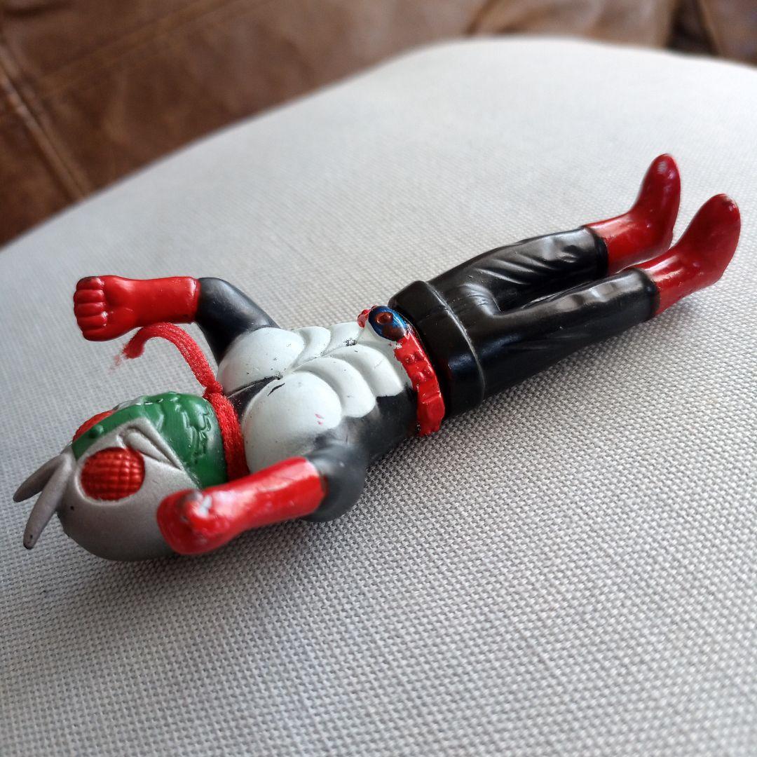 く*ん様 ★仮面ライダー 2号★ミニソフビ★マフラー純正★旧バンダイ
