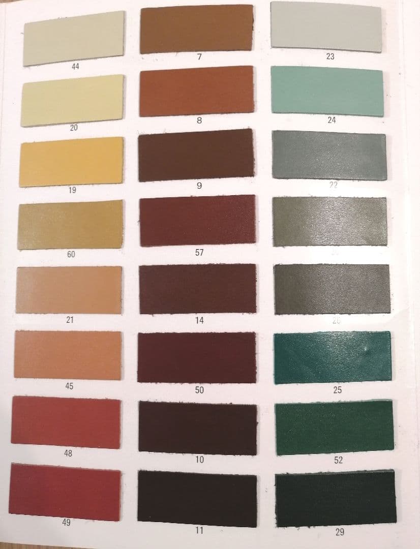 【レア】【美品】レザーカラー見本帳 66色