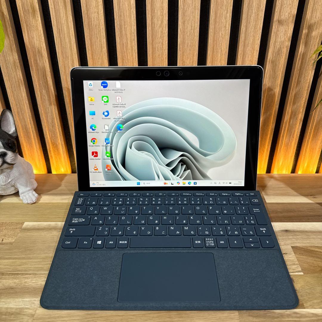 美品 2in1‼️Surface Go☘プラチナ☘タッチパネル式☘ノートパソコン