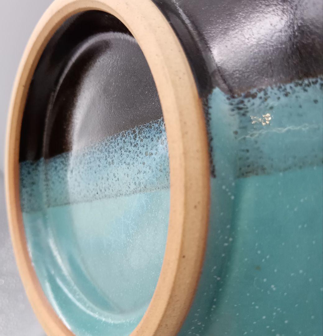 因州 中井窯 染め分け 皿 2点 セット 器 19cm