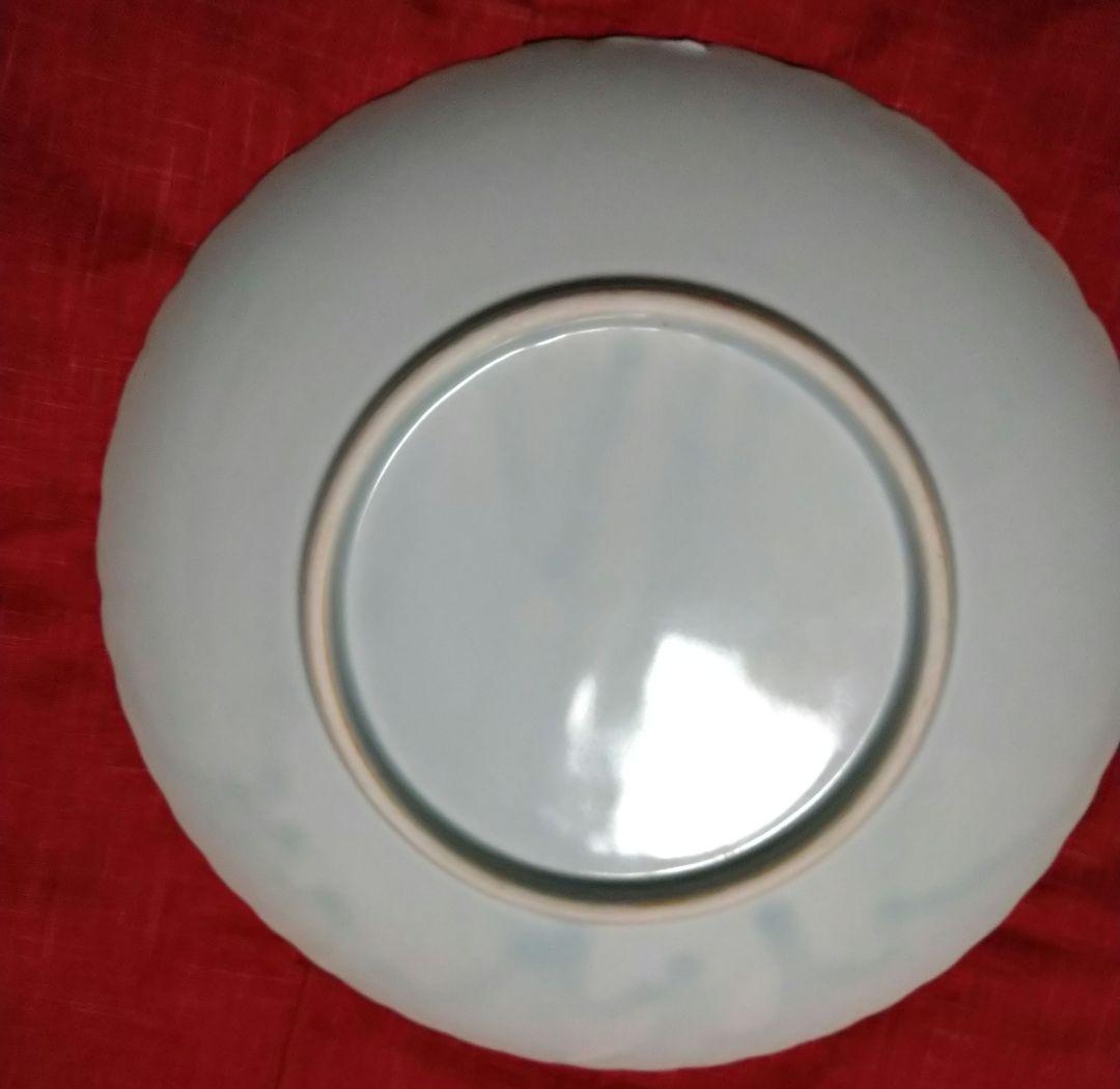 ♦アンティーク・コレクション品♦古伊万里【鶴皿】鍋島【陽刻翔鶴文皿】♦大 皿１皿