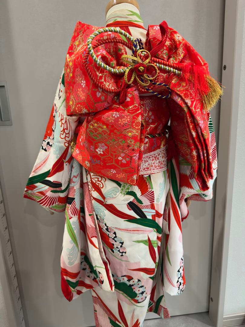 七五三　レトロ　アンティーク　正絹　着物フルセット　女の子