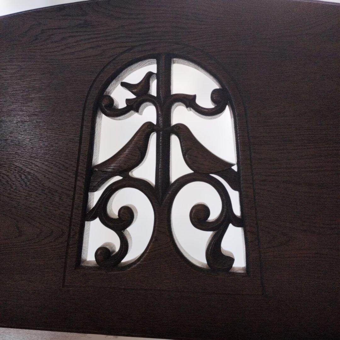 久保田堅製作透かし彫りバードベンチ