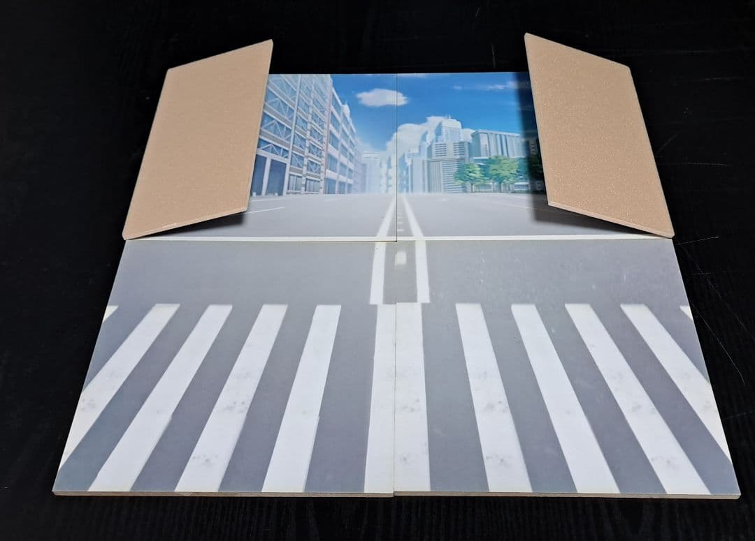 ５セット１/12サイズフィギュア　などに使える背景&床フィギュア用ディスプレイ