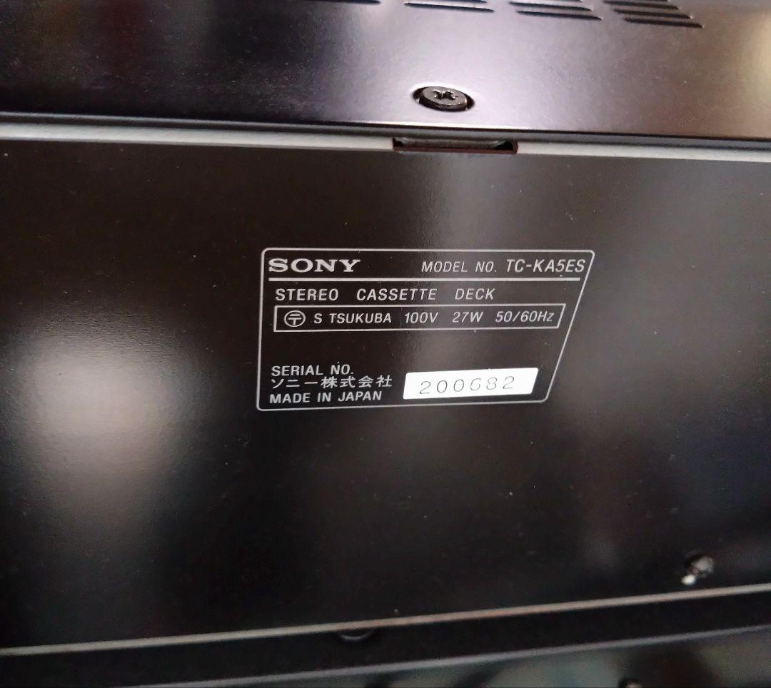 【整備品】SONY TC-KA5ES カセットデッキ