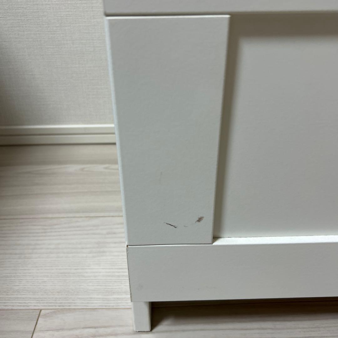 ホワイト 4段チェスト　収納家具