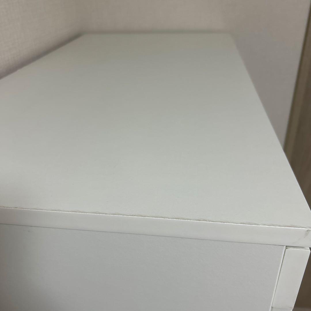 ホワイト 4段チェスト　収納家具