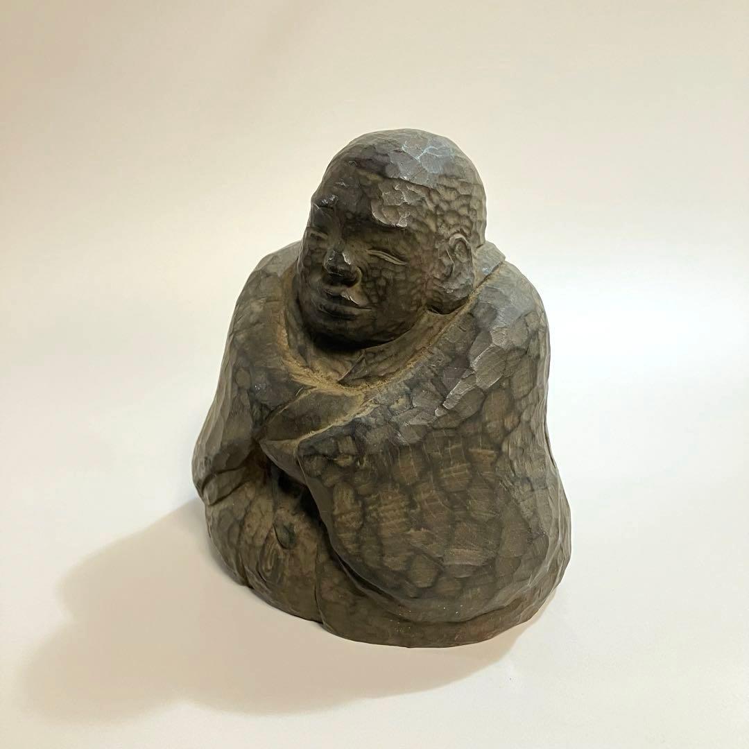 骨董　仙台四郎　福の神　一刀彫　木彫り　木彫人形　民衆仏　民間信仰　民芸　縁起物