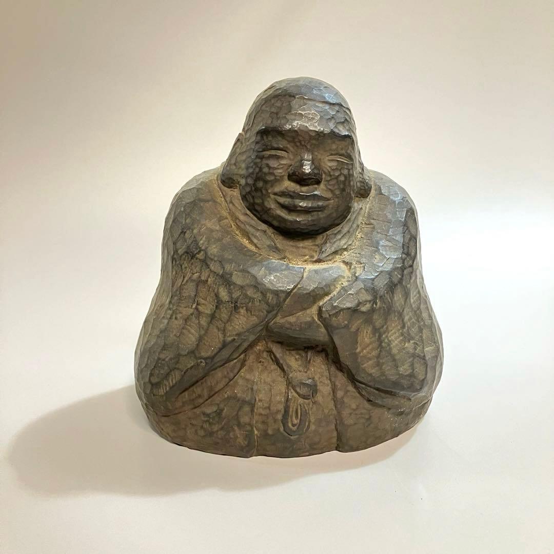 骨董　仙台四郎　福の神　一刀彫　木彫り　木彫人形　民衆仏　民間信仰　民芸　縁起物