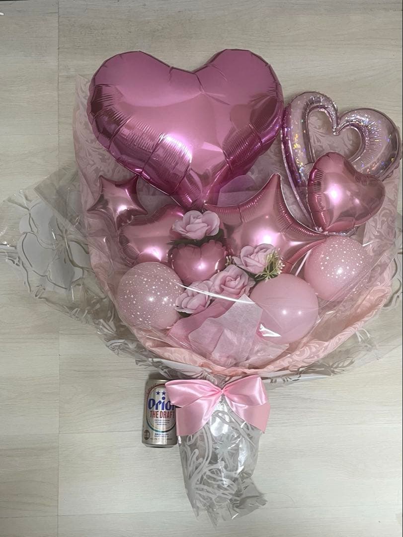 手渡し限定・大阪】バルーンブーケ　特大サイズ：縦 約80cm × 横 約63cm