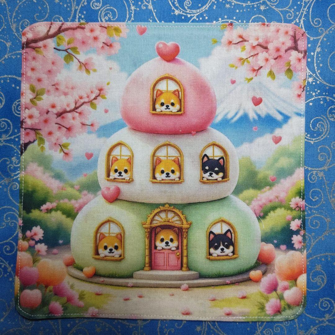 MAY 　ハンカチ　柴犬さん＆ネコちゃん柄　19枚