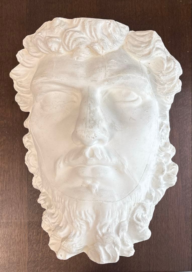 石膏像　ルキウス　大顔面　美術　壁掛け