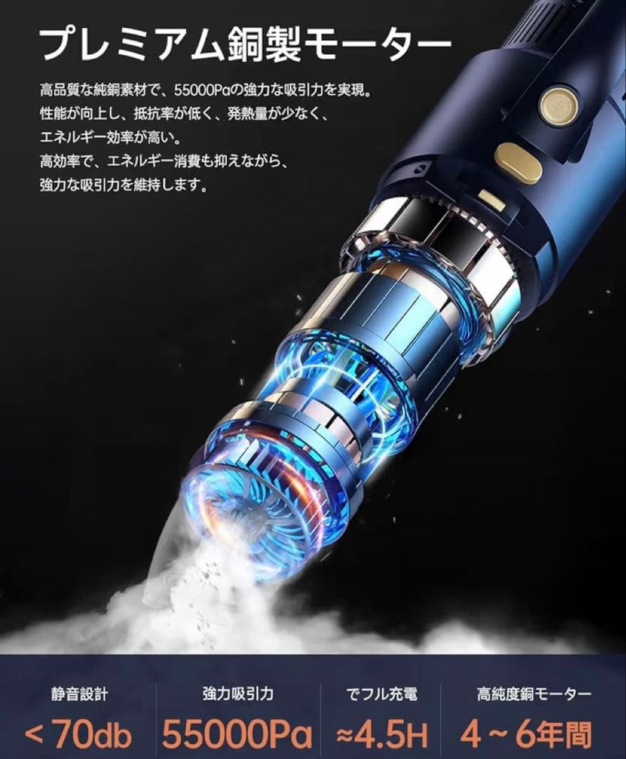 コードレス掃除機 サイクロン式 超軽量 スティッククリーナー