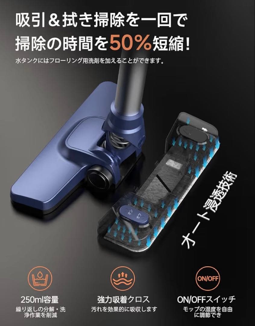 コードレス掃除機 サイクロン式 超軽量 スティッククリーナー