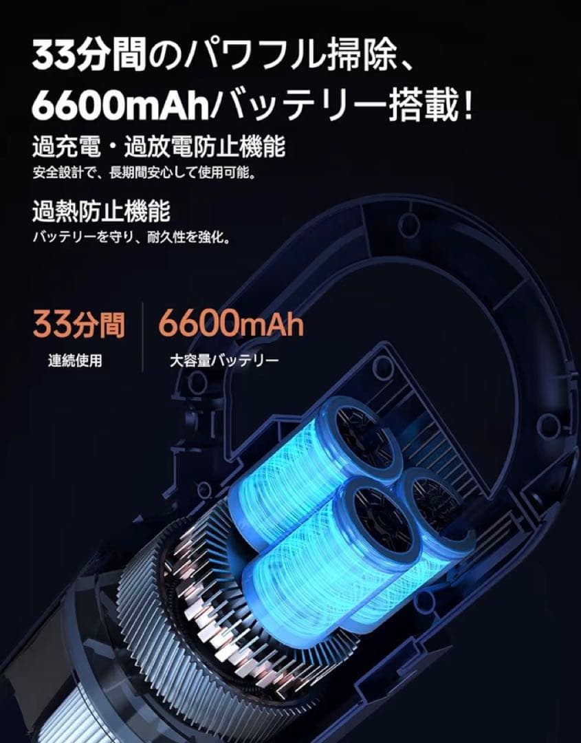 コードレス掃除機 サイクロン式 超軽量 スティッククリーナー