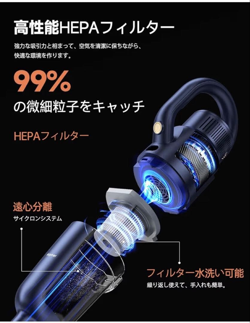 コードレス掃除機 サイクロン式 超軽量 スティッククリーナー