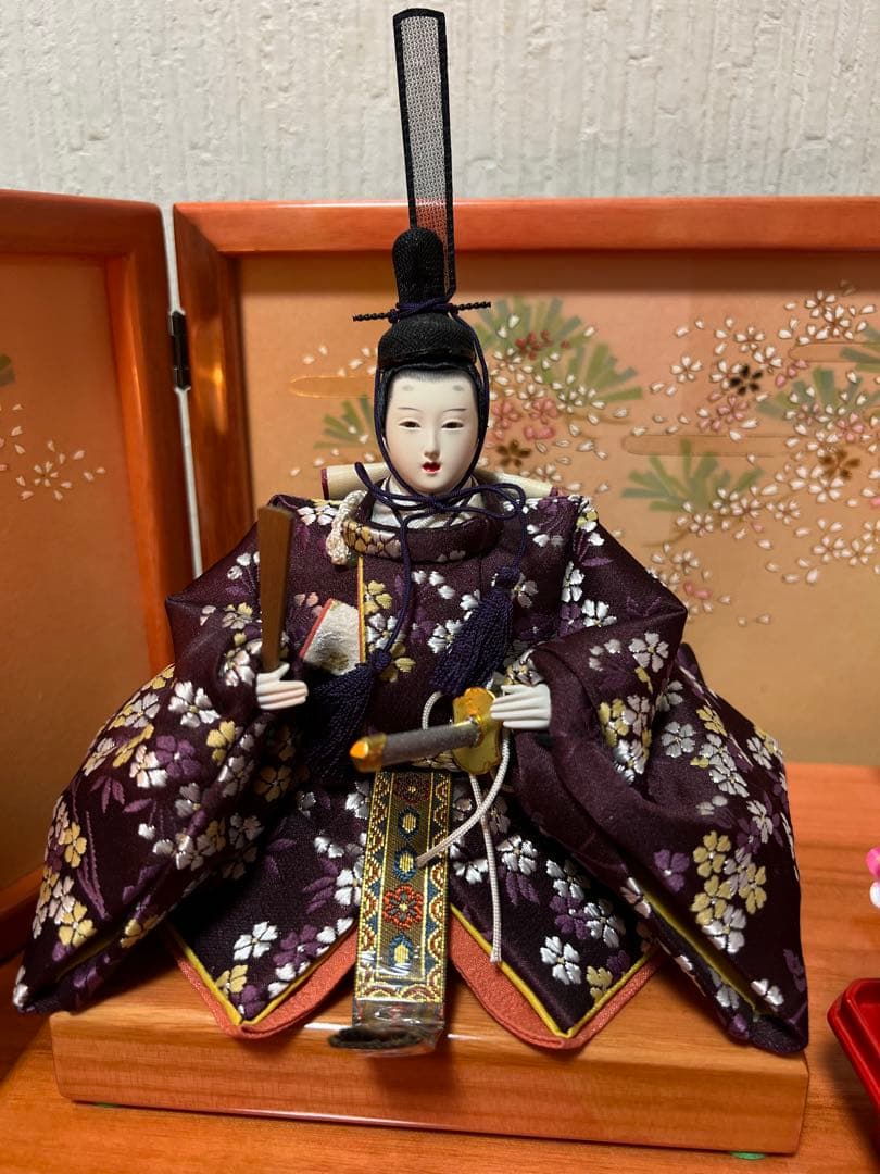 雛人形　三人官女　雪洞　台座セット