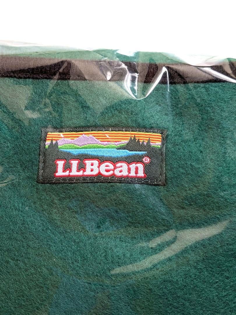 L.L.Bean オリジナル クッションブランケット グリーン　かんぽ生命