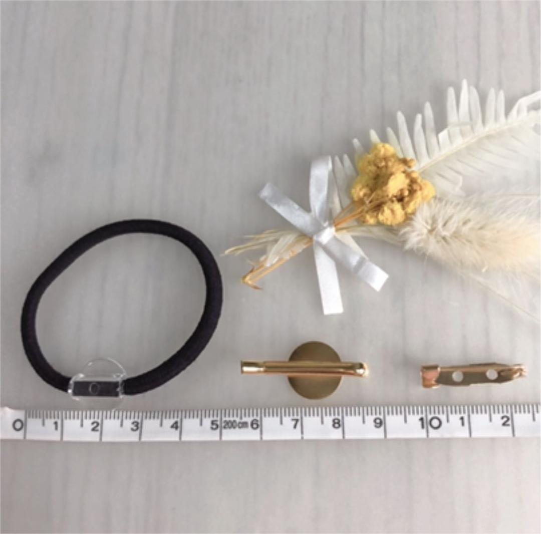 ハンドメイドレジンヘアゴム・ポニーフック・ブローチ♡No.31