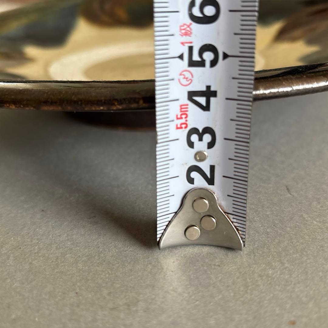 やちむん　北窯　沖縄　大皿　宮城　新品　陶器　登り窯　呉須　茶色 読谷村　大嶺