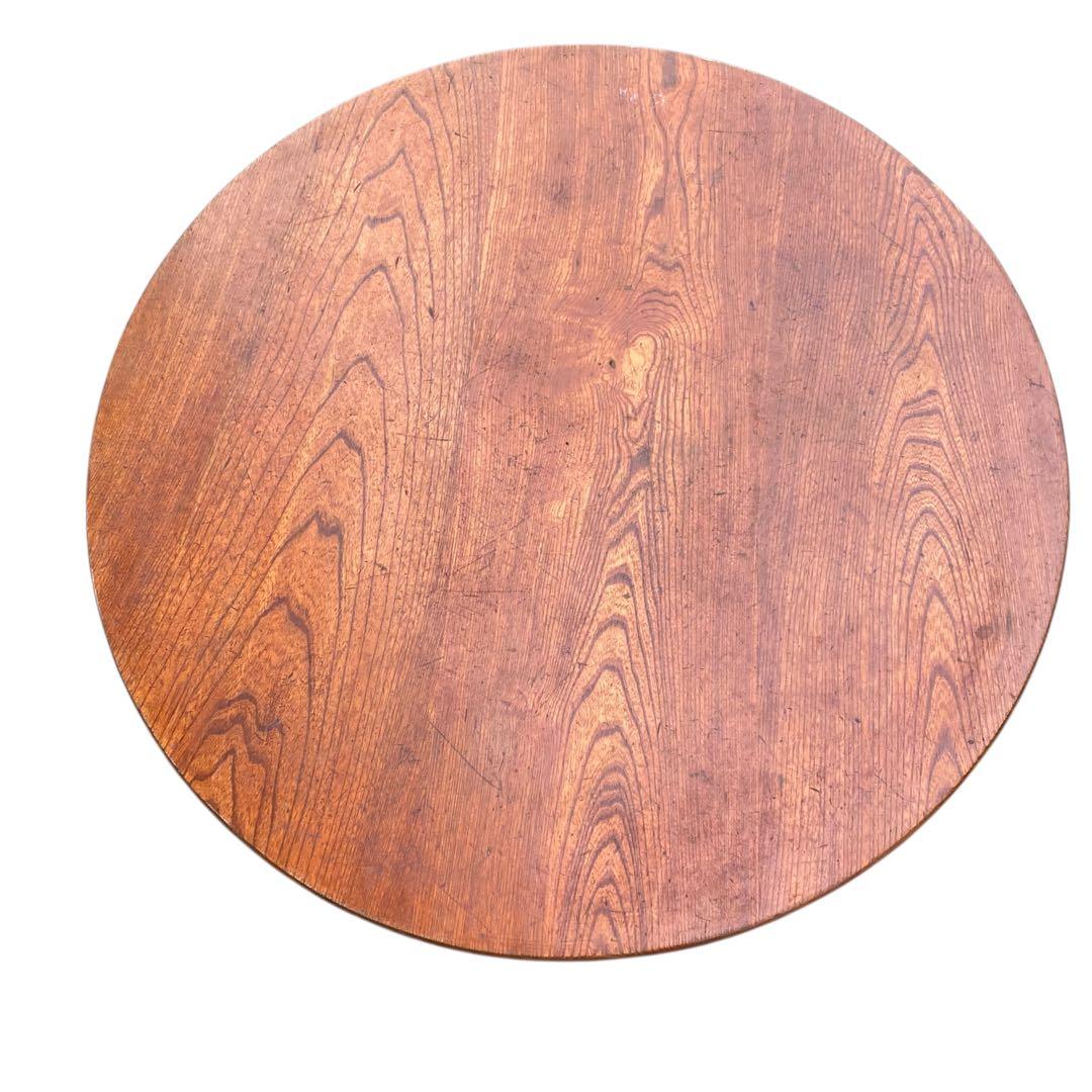 昭和レトロ 小さめ ちゃぶ台 折りたたみ式 直径63.5 古道具 古家具