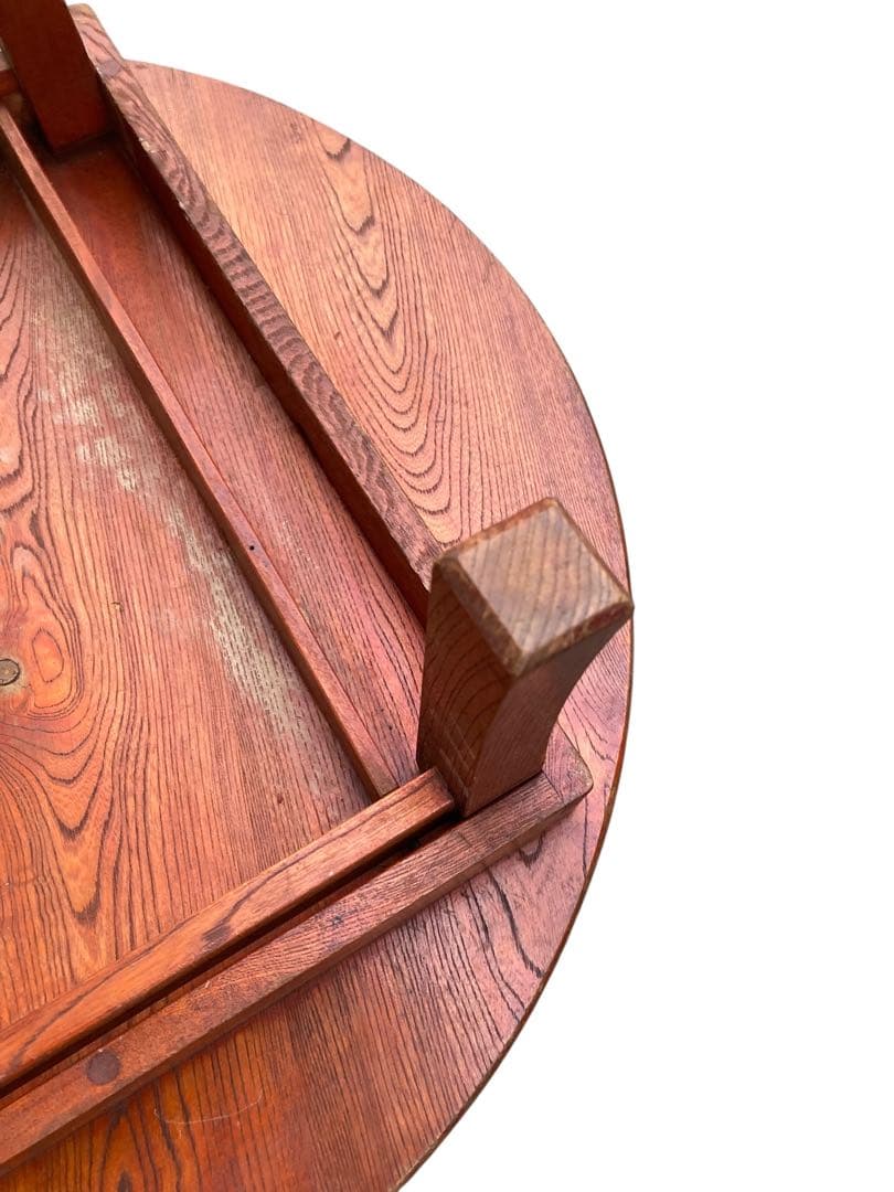 昭和レトロ 小さめ ちゃぶ台 折りたたみ式 直径63.5 古道具 古家具