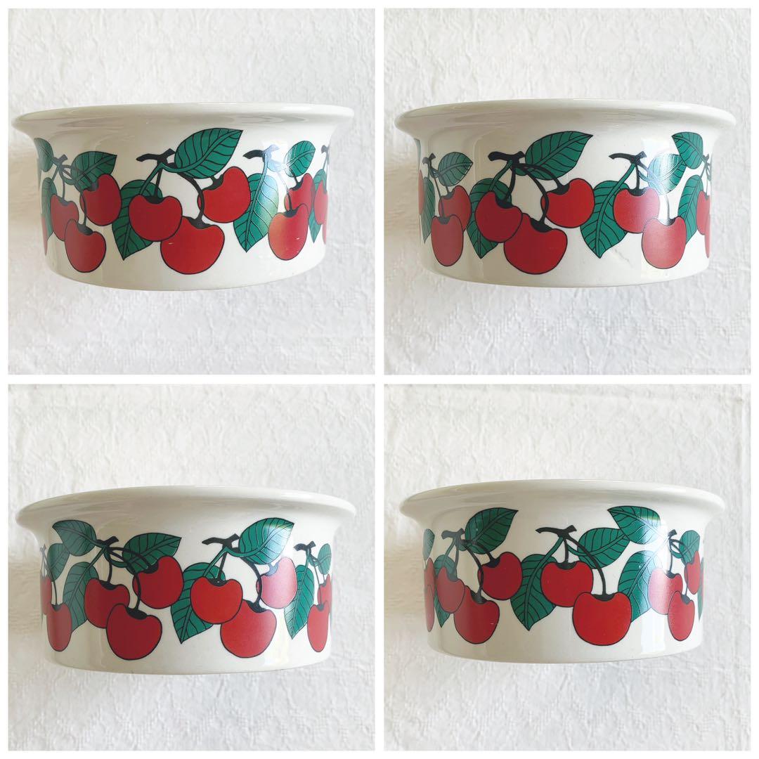 ARABIA ꙳⋆Kirsikka⋆꙳15cm さくらんぼ 北欧ビンテージ