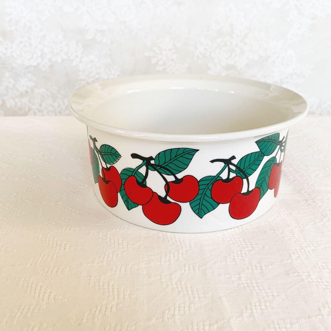 ARABIA ꙳⋆Kirsikka⋆꙳15cm さくらんぼ 北欧ビンテージ
